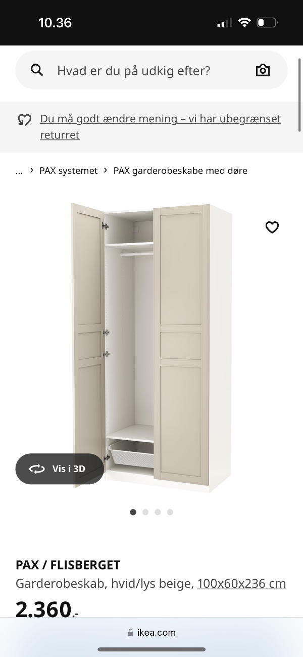 Ikea pax skabe