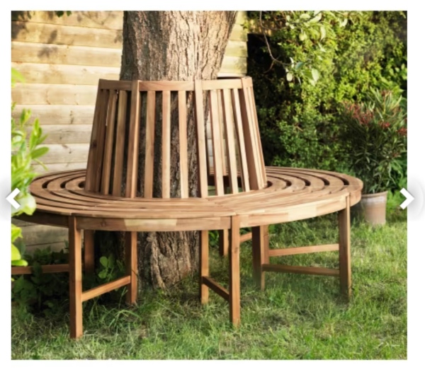 Montering af bænk og stenbelægning