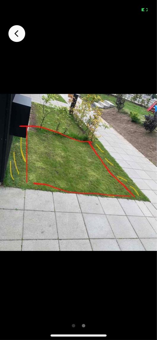 Fjerne græs og sætte fliser