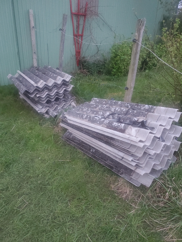 Bortskaffelse af cirka 40 eternitplader med asbest