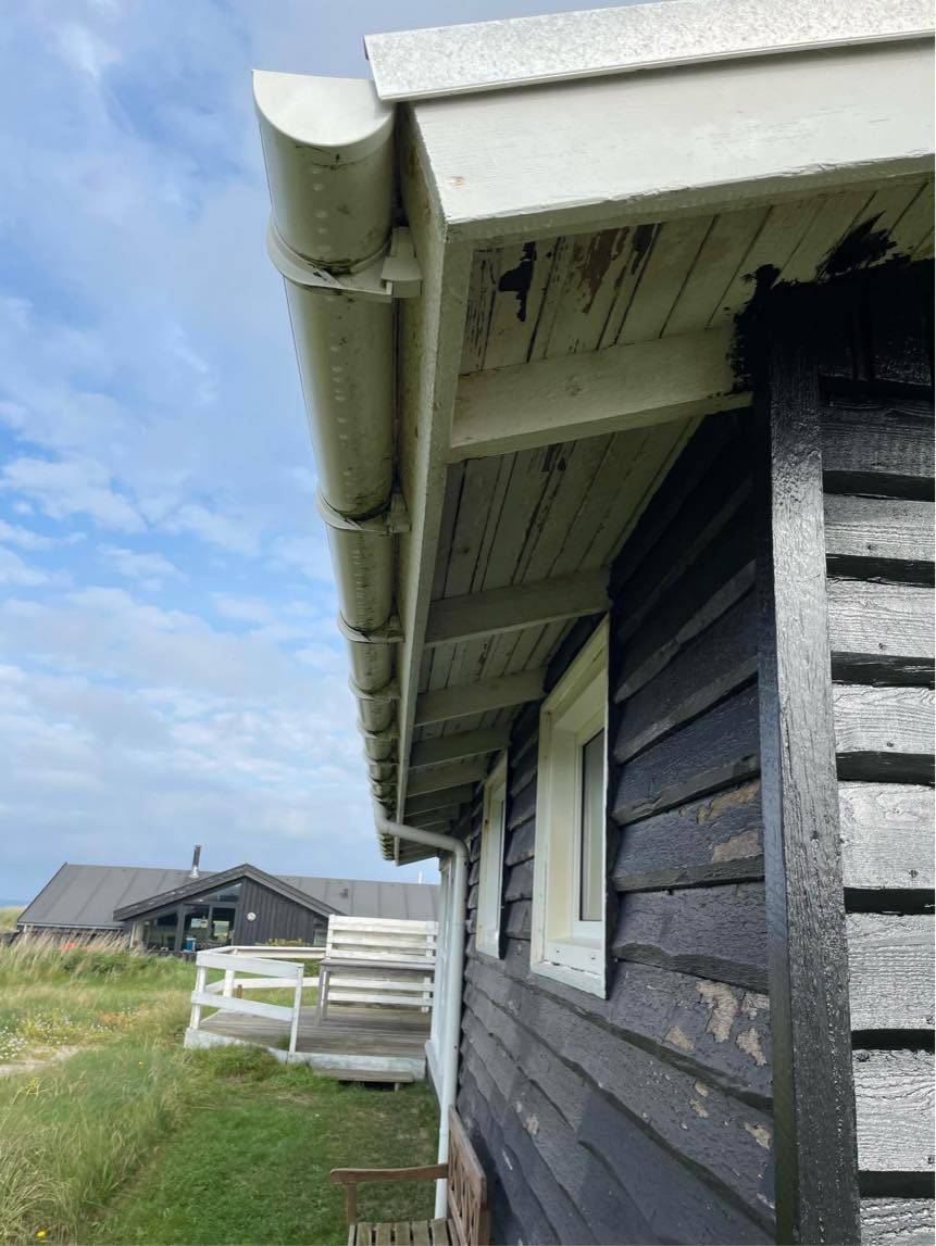 Maling af udhæng på sommerhus