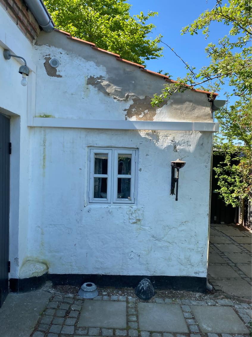 Oppudsning af tilbygning