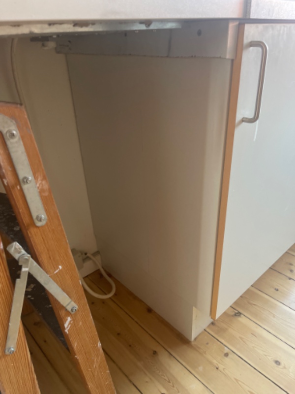 Montering af opvaske maskine