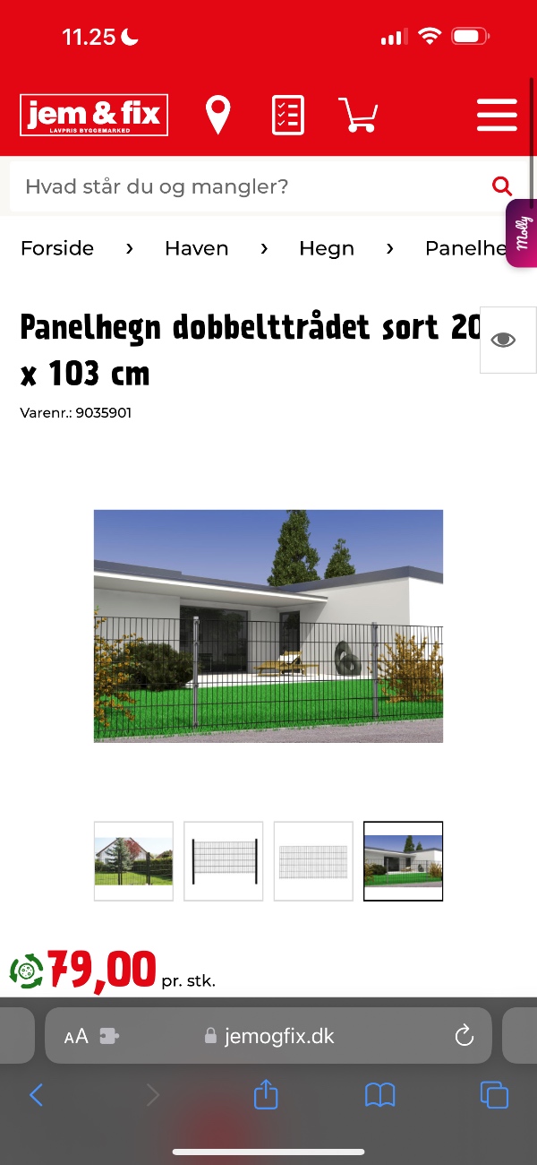 Samling støbning og opsætning af følgende