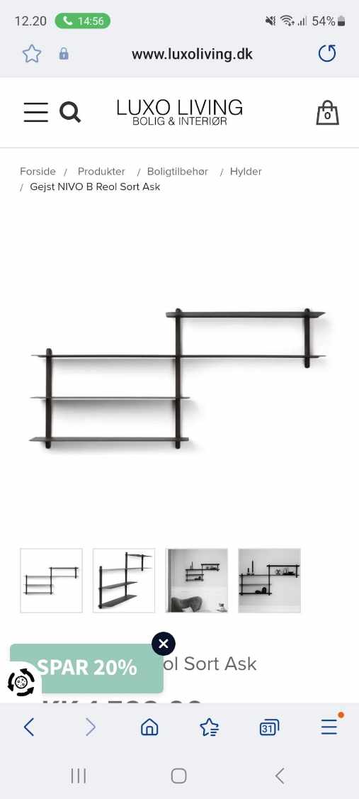Hænge en hylde op. Beton væg