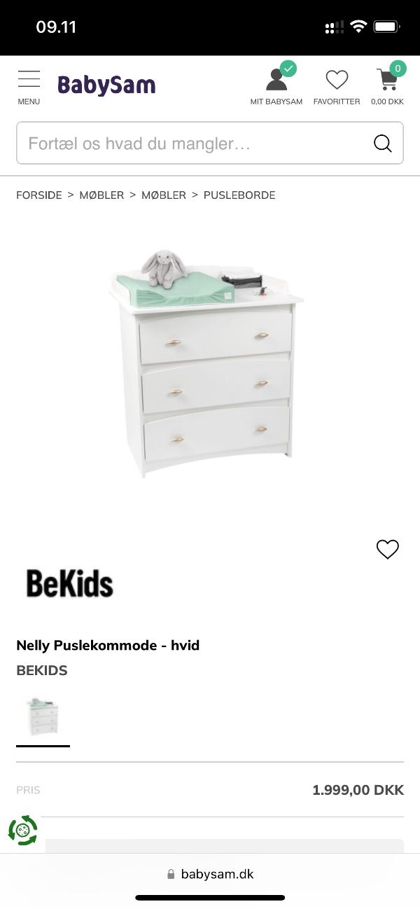 Hjælp til at samle puslekommode