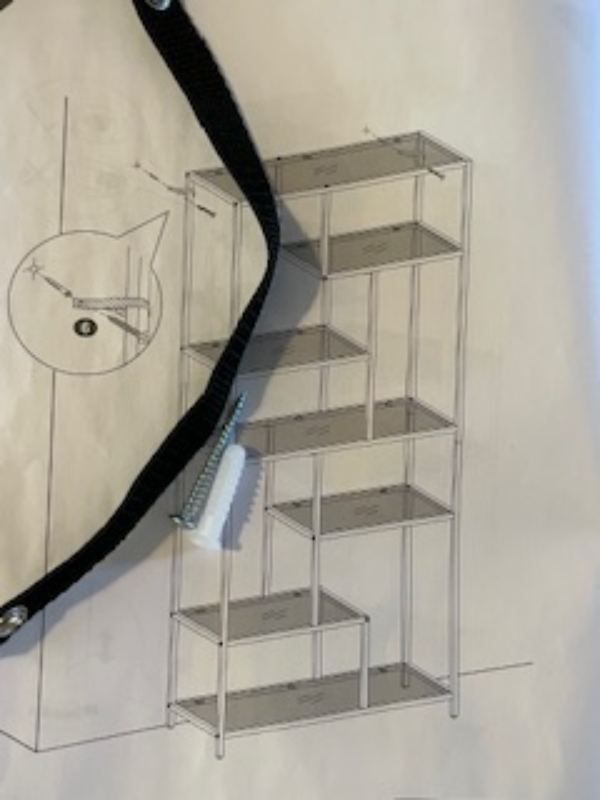 Samle enkel skoreol + bore 15 huller i væg