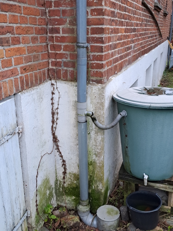 Nedløbsrør fra tagrende