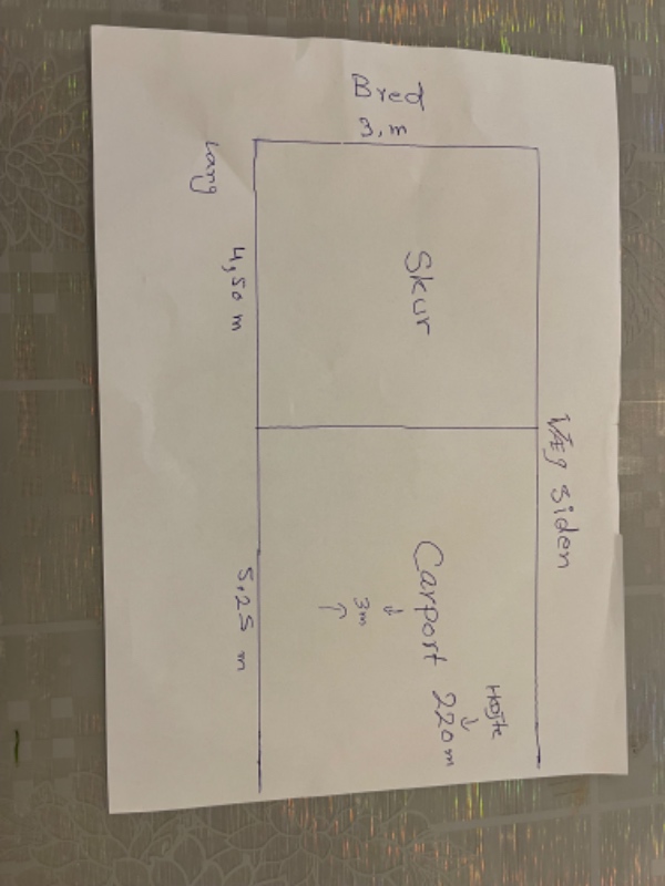 Tilbud: Carport og skur