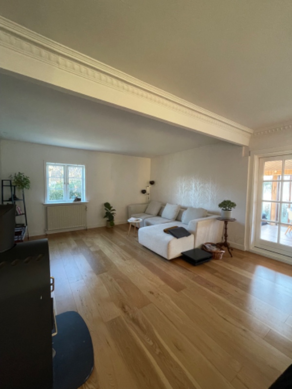 Malet 2x hvid på 135 kvm hus indenfor inkl. 3 vægge af en farve