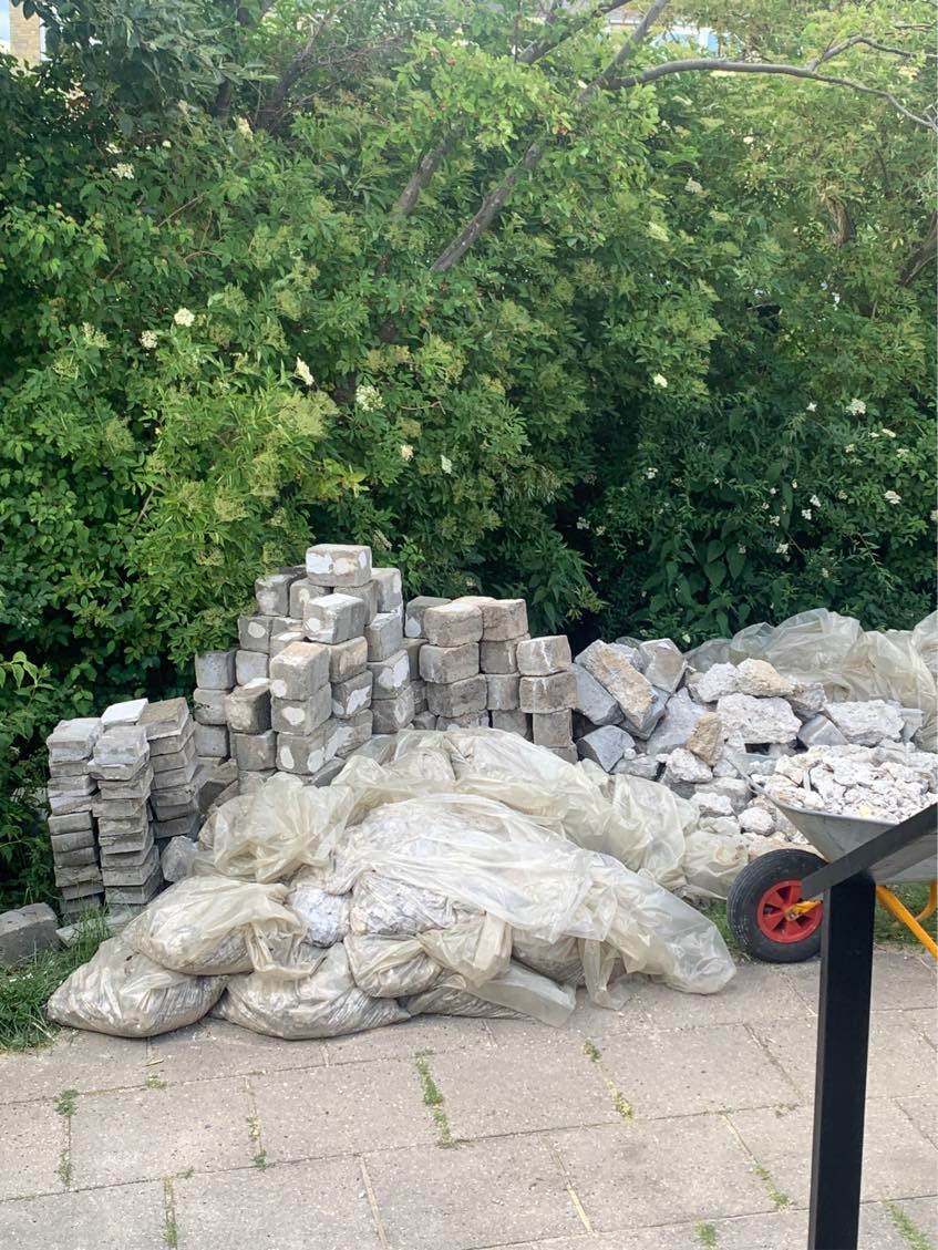 Bortskaffelse af sand og sten