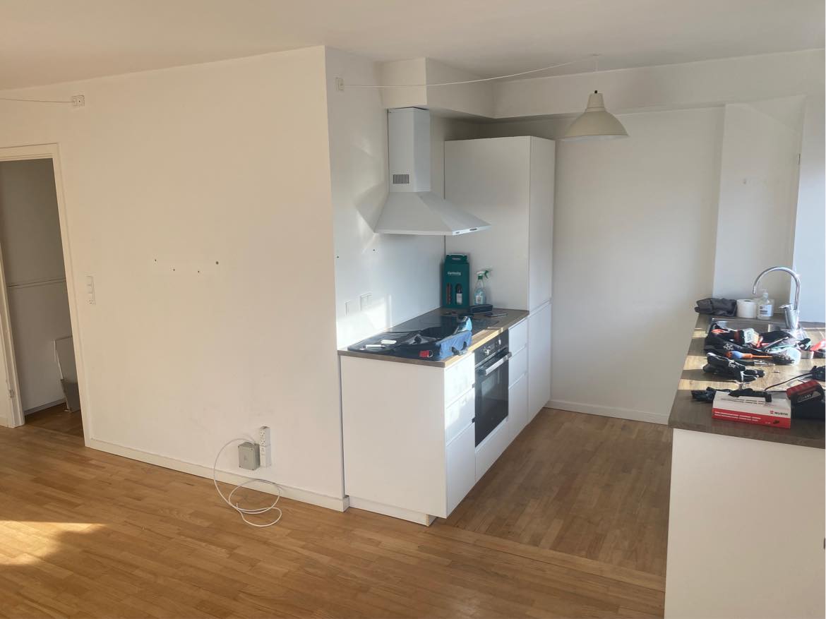 Maling af lejlighed på 54 m2
