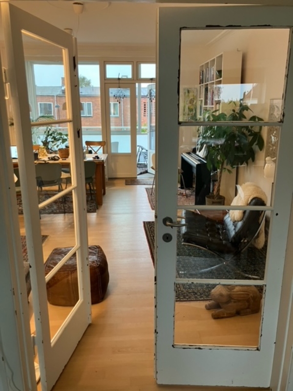 Slibning/Maling af fransk dør