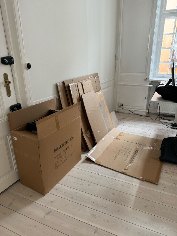 Afhentning af pap og plastik (allerede sorteret)