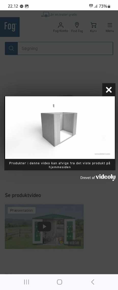 Samling af stål skur