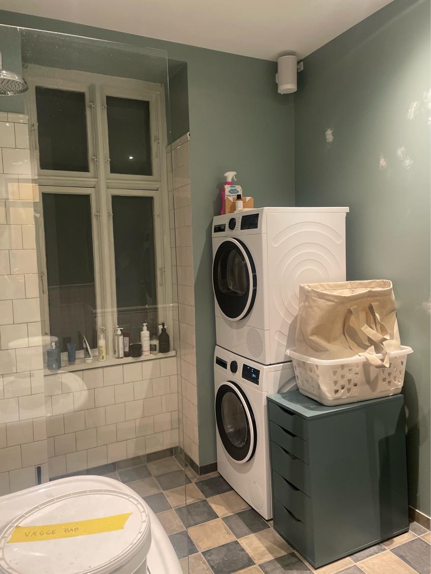 Bygge et skab rundt om vaskemaskine og tørretumbler