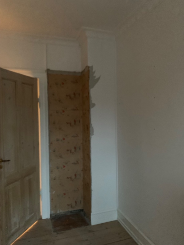 Filt/fuldspartling af køkken + hjørne i spisestue