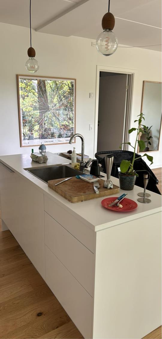 Afmontering af to køkkenplader