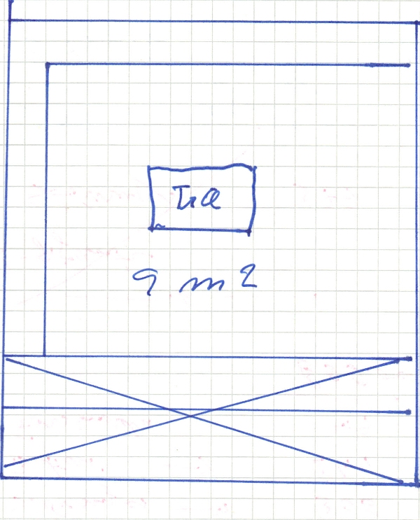 Græsareal på 8 m2 graves op og belægges med IBF Flise modul 30 30x60x6 cm grå.