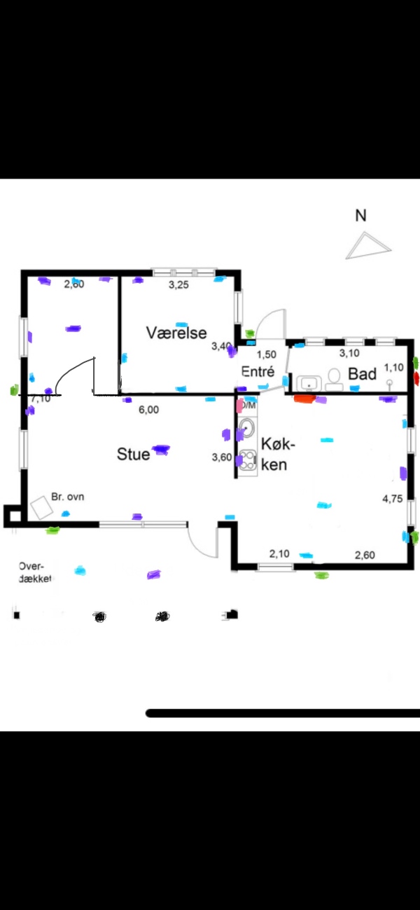 Udskiftning og ny placering af eltavle og ny elføring og kontakter