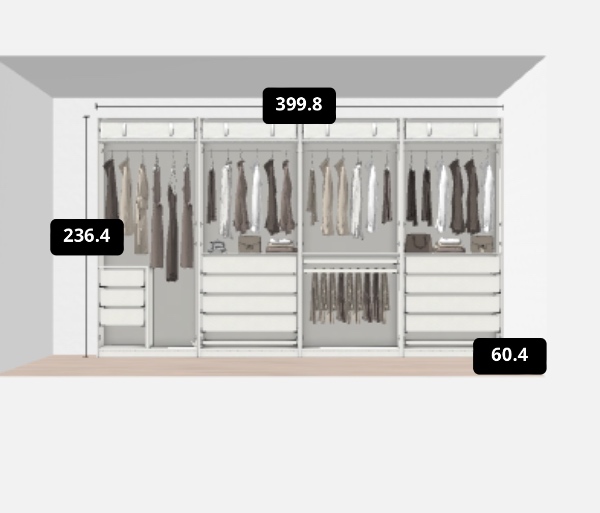 Samling af Ikea Pax skab
