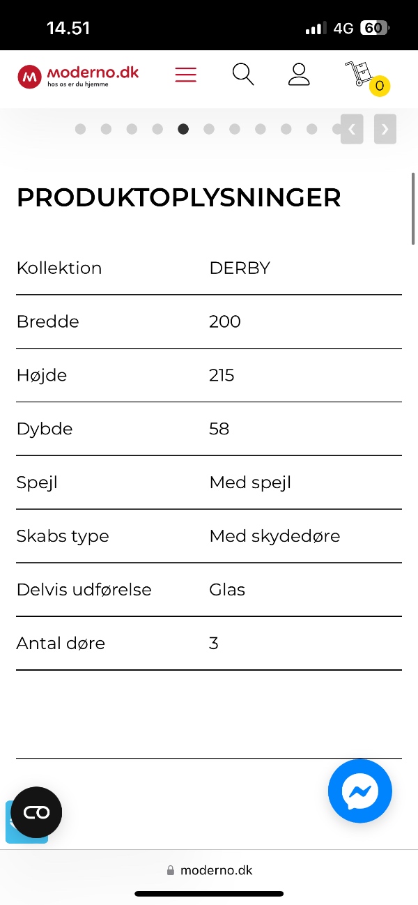 Samling af garderobeskab