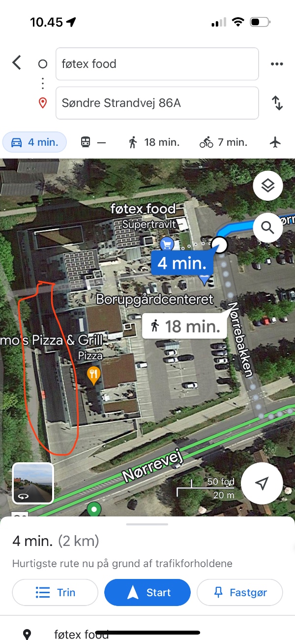 Kort transport af 2 oliventræer