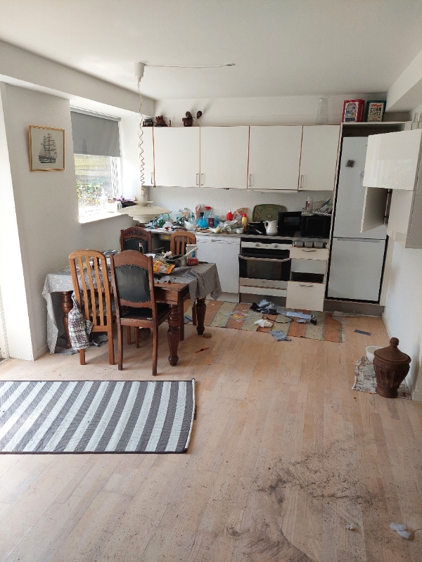 Rydning og rengøring af lejlighed