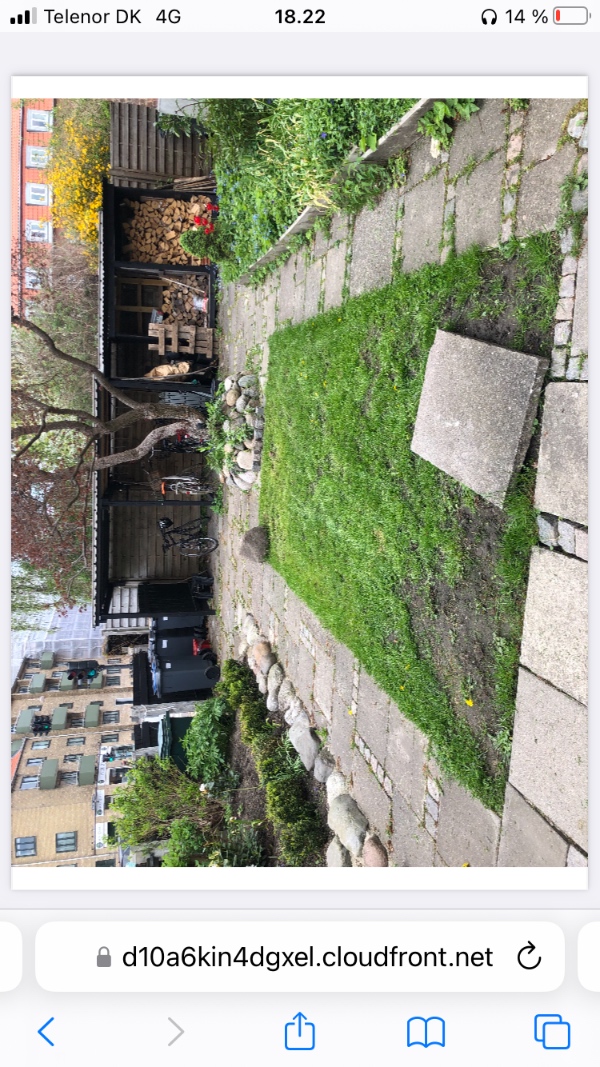 Fjernelse af 5m3 jord fra foran muremester villa.