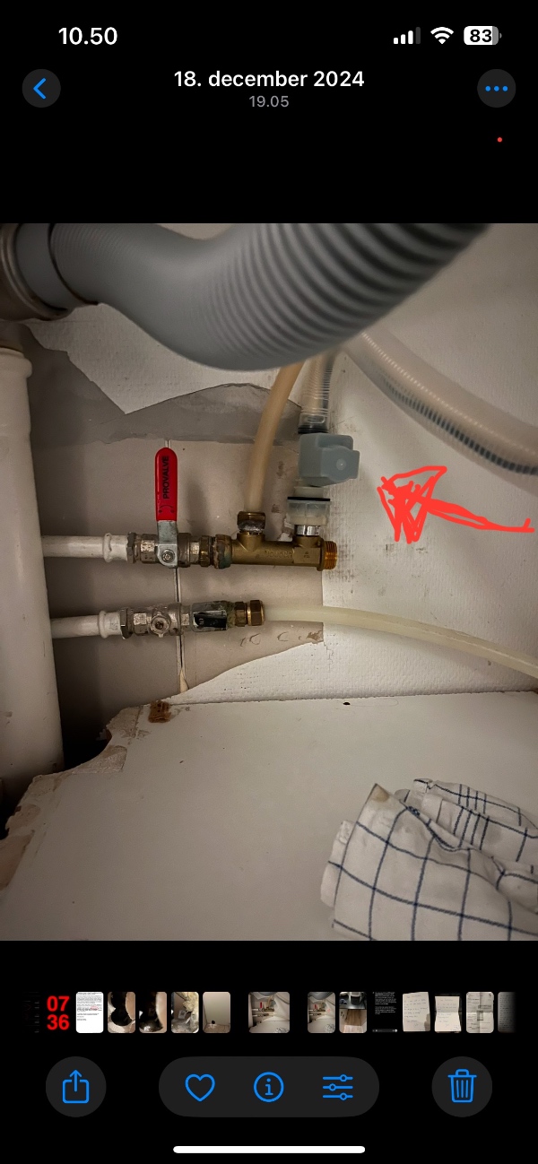 Afmontering og nedbæring af opvaskemaskine