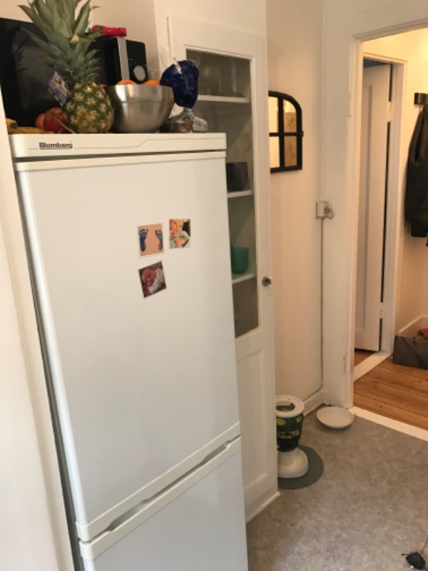 Hjælp til afskafning af køleskab og pax klædeskab