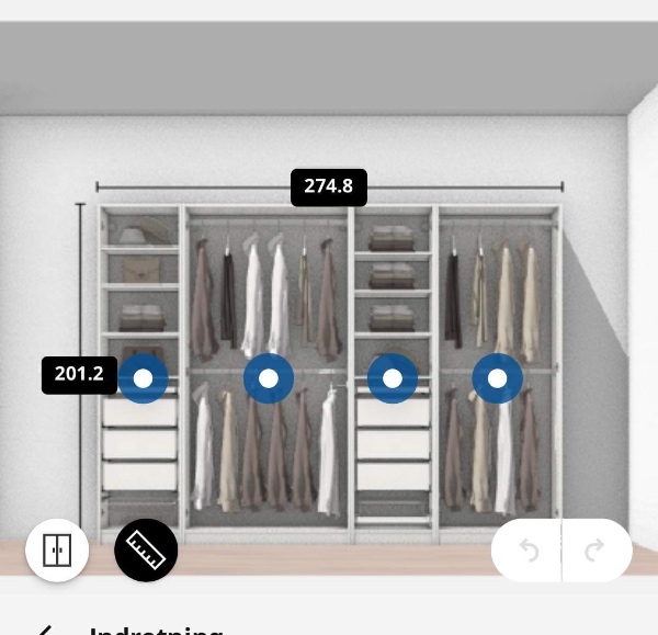 Samling af Ikea skab