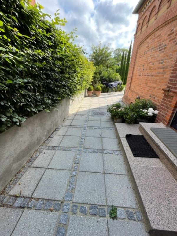 Klipning af hæk og fjernelse af ukrudt ved fliser og bede