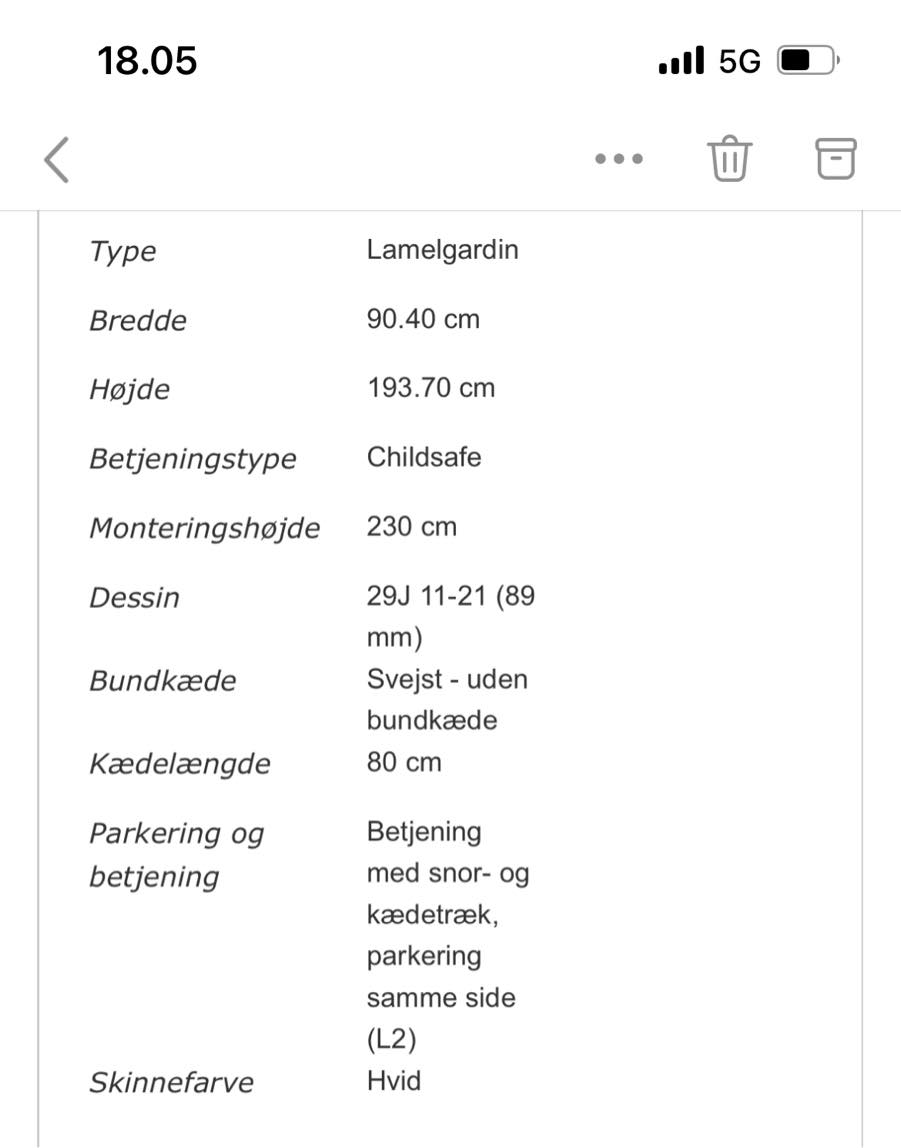 Opsætning af gardiner