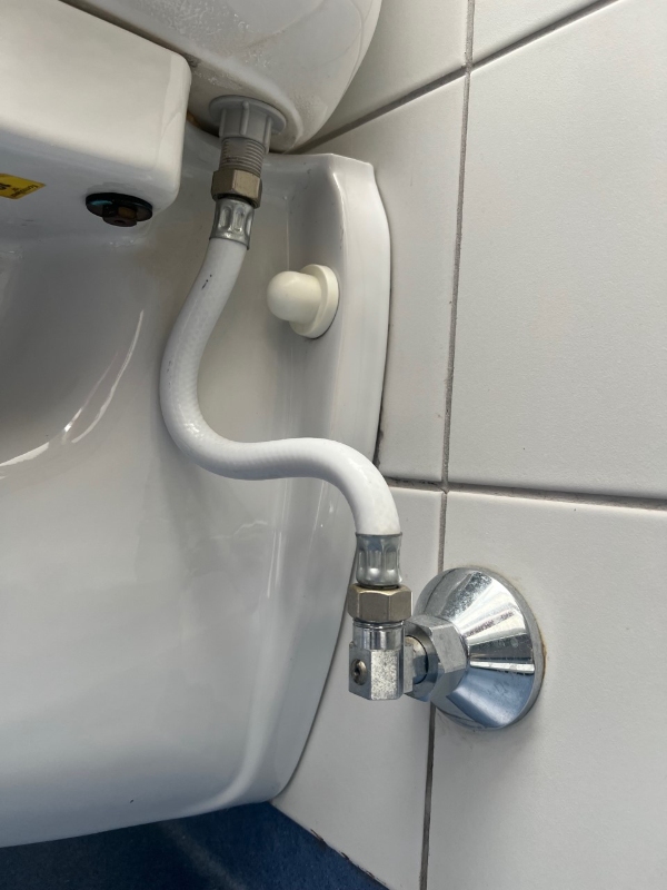 Udskiftning af 2 Gustavberg WC - er hjemkøbt.