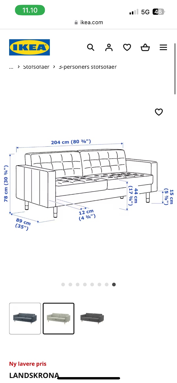Flytte sofa fra kælder til 3. Sal