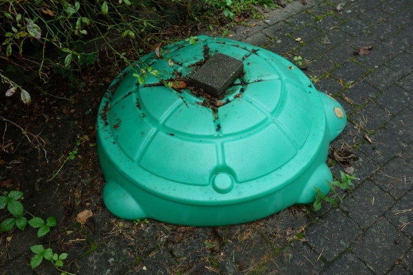 klippet hæk, kørt afklippet væk, mindre mængde have og andet affald, en knækket gren taget ned fra t