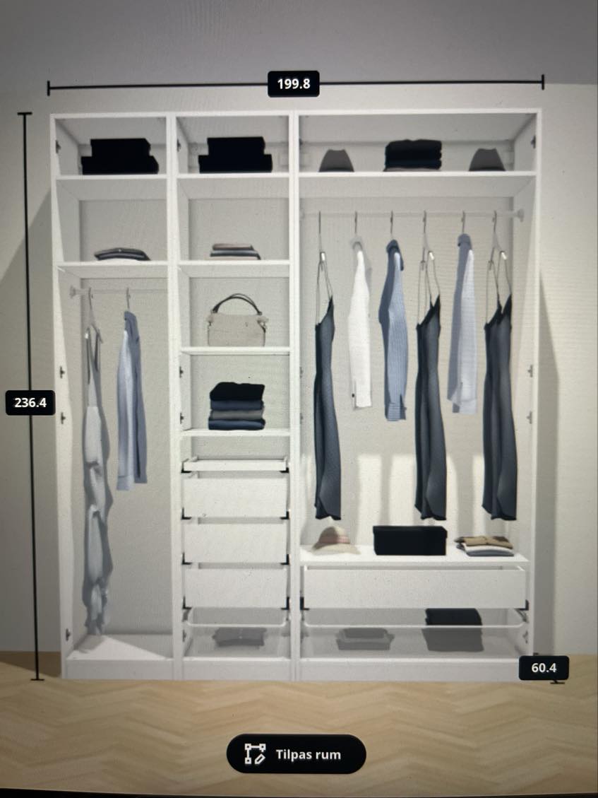 At samle et IKEA pax skab