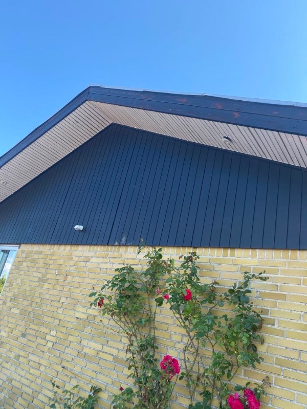 Udskiftning af gavl beklædning 