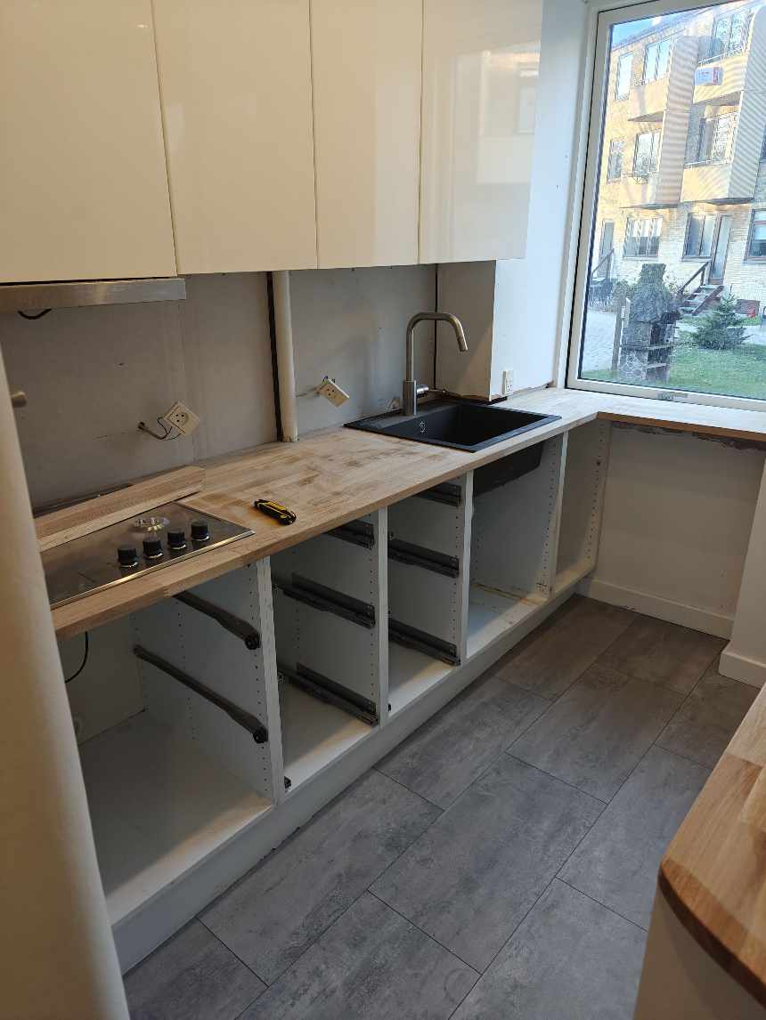 Skåret fliser til "Backsplash"