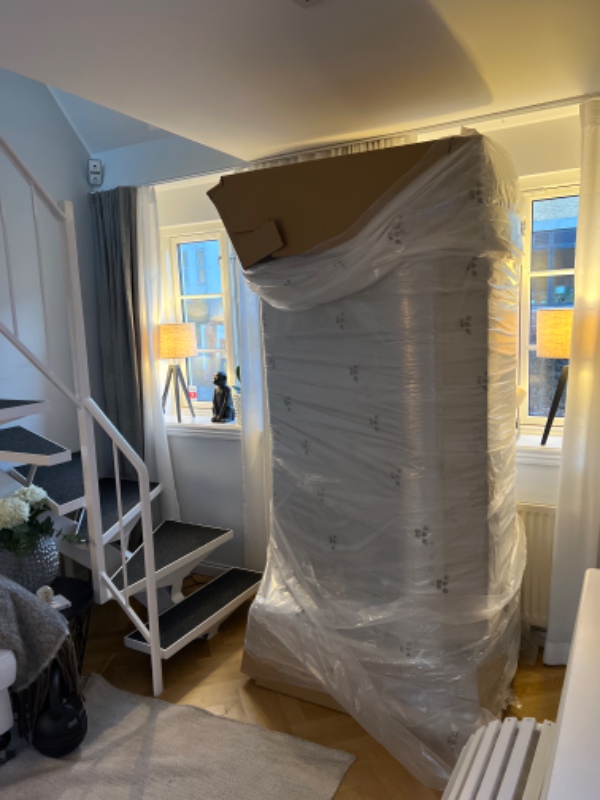 Flytte en sovesofa fra stue til 1. sal