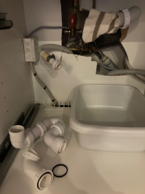 Samle eller ny vandlås v køkkenvask