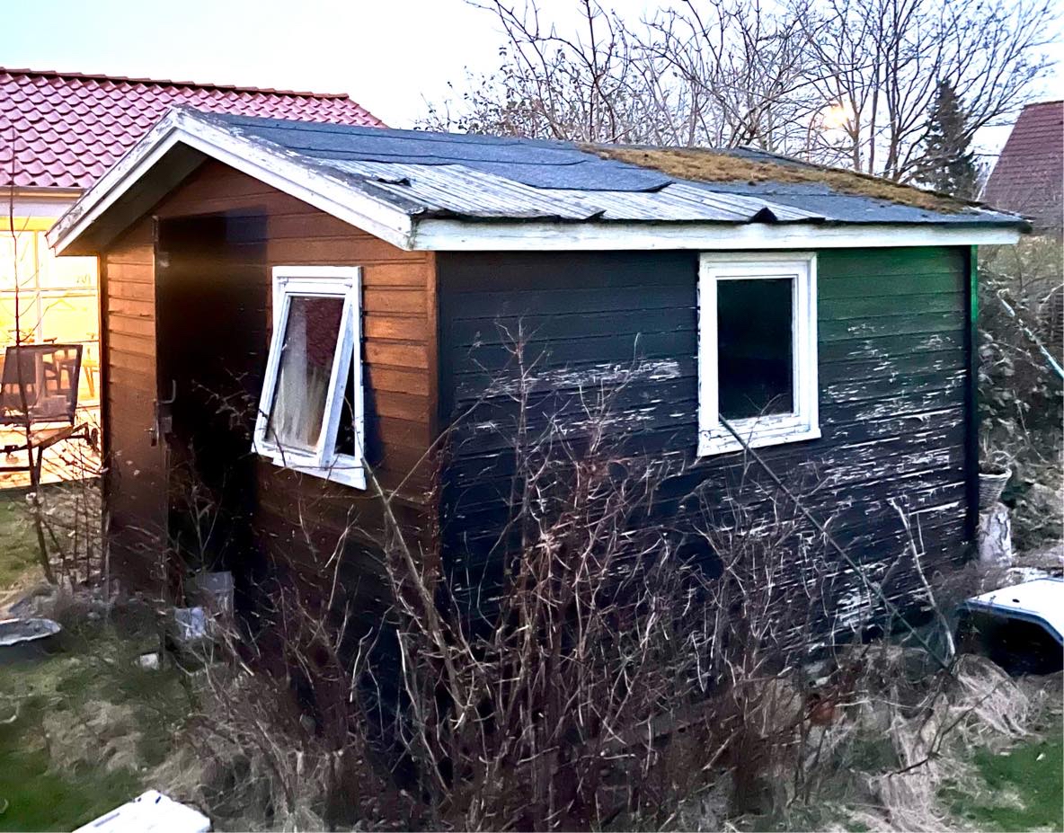 Nyt tag på haveskur