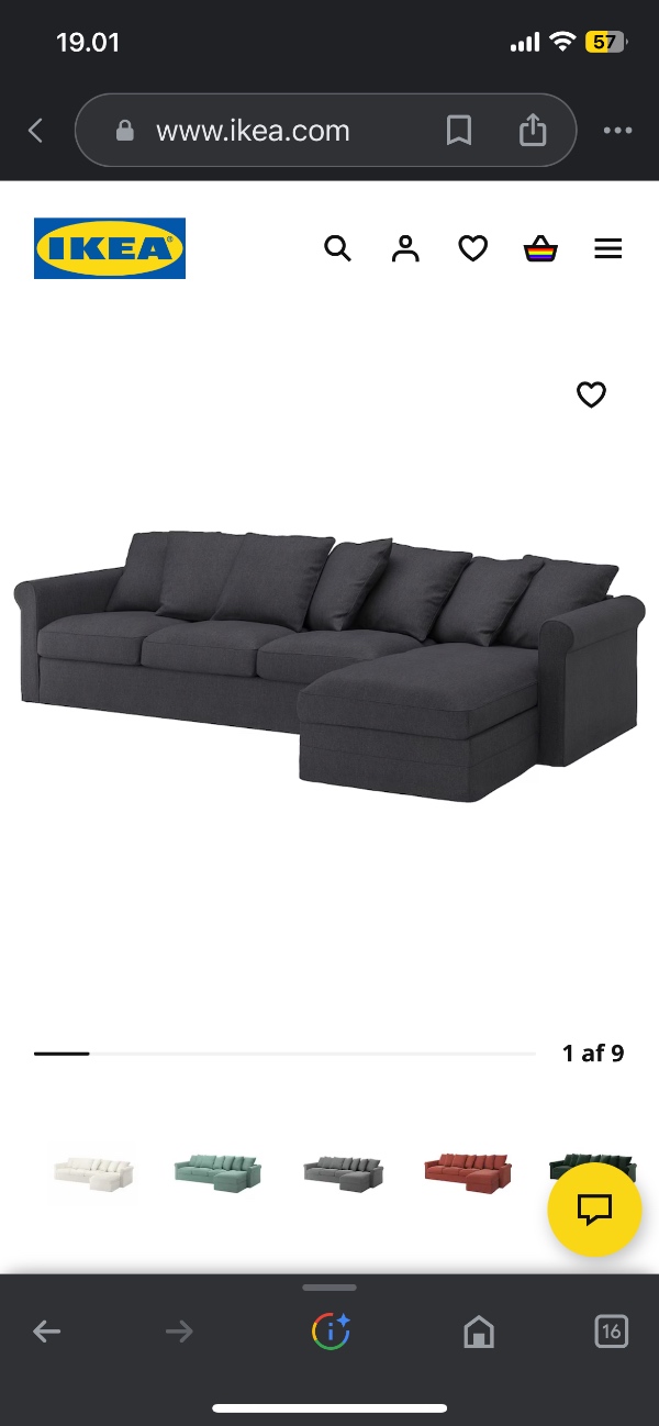 Samlet en sofa