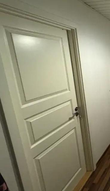 Monteret indvendig dør