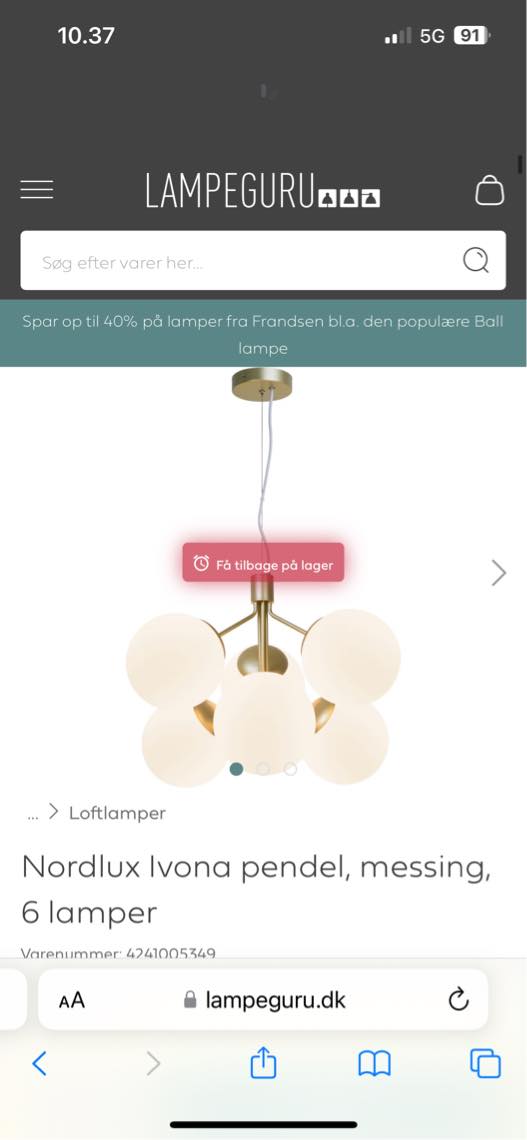 Hjælp med hæng lamper op
