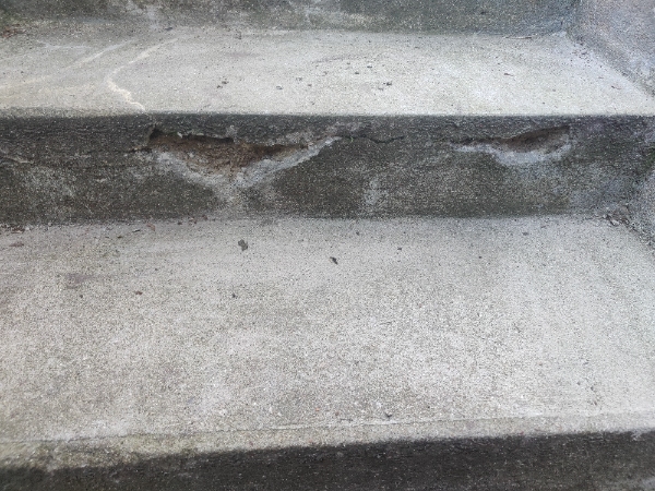 Reperation af udendørs teappe