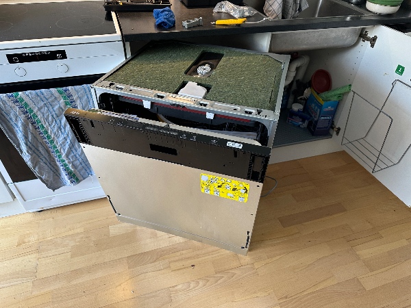 Installation af opvaskemaskine