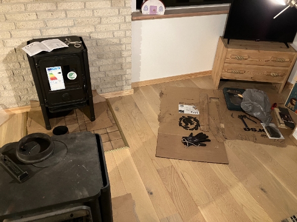 Tilslutning af ny brændeovn til skorsten (udskiftning)