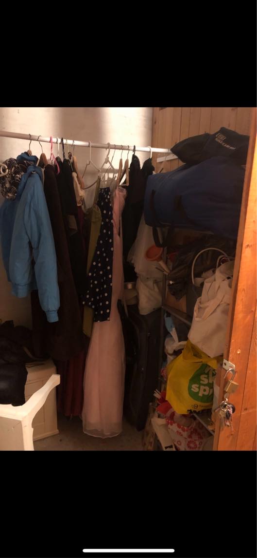 Flytning af en masse ting fra lille kælderrum fra Nørrebro til NV